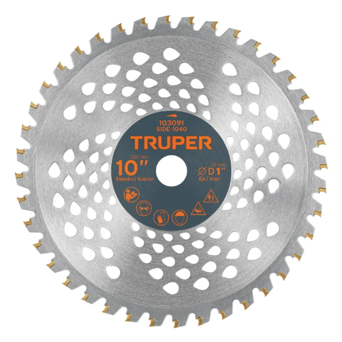 Disco Tungsteno 10″para Desmalezadora Truper SIDE-1040