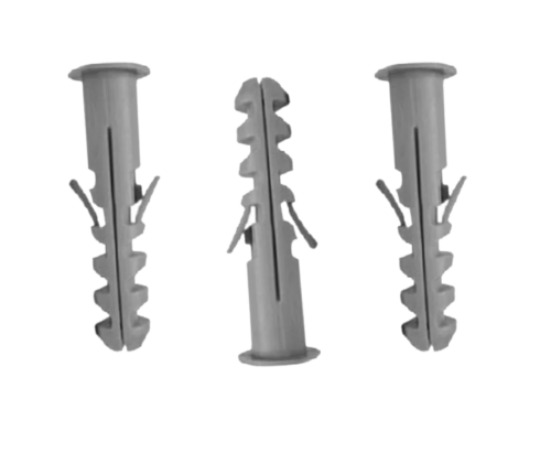 Taco Fisher o Tarugo 10mm con Cuello o Tope, 500unidades VIPlast