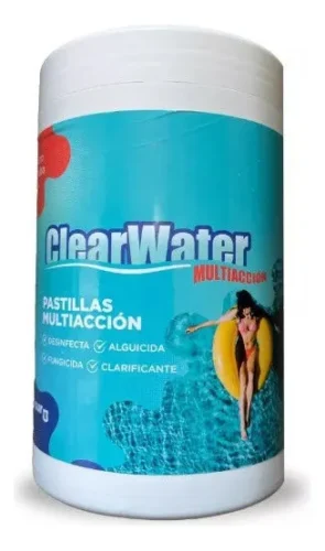 Pastillas Triple Acción Cloro Alguicida Clarificante ClearWater