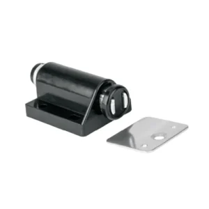 Reten ABS negro rodillo magnético p/muesbles HERMEX