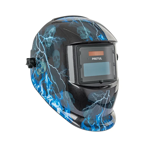 Careta Para Soldar Fotosensible Diseño De Rayos Pretul
