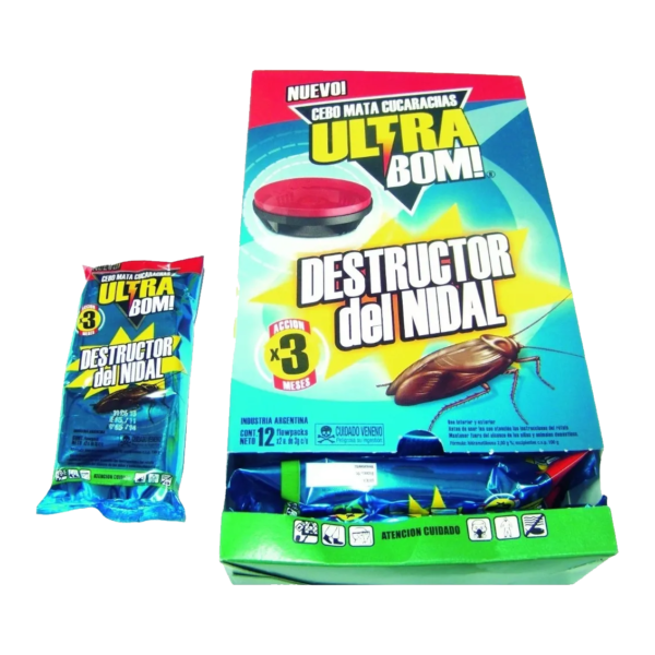 Mata Cucarachas Cebo Nido Ultra Bom