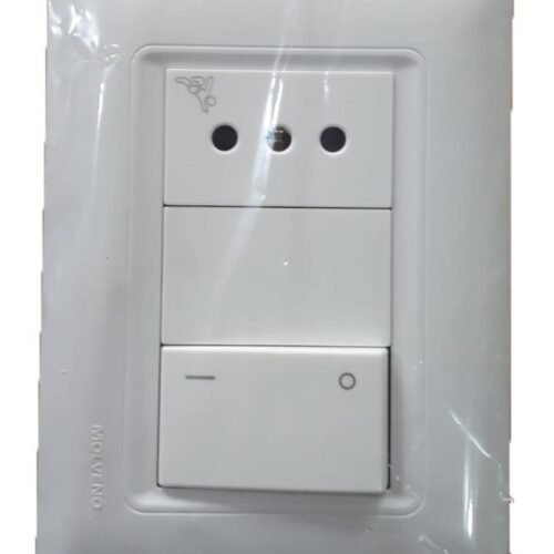 Plaqueta Llave Bipolar + Un Toma 3 En Línea - Molveno Aym