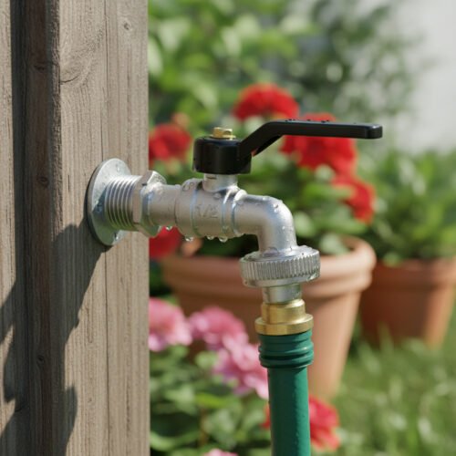 Canilla Esférica De Palanca Entrada 1/2 Salida 3/4 - Aym