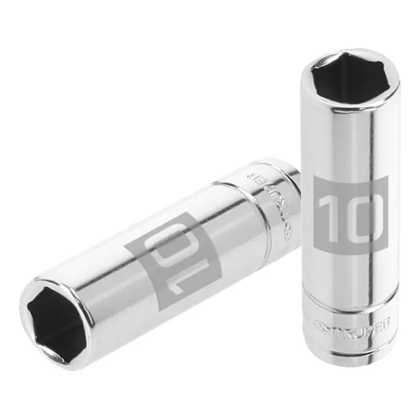 Dado Milimétrico 1/4" 6 Puntas Largo 10mm - Truper