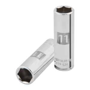 Dado Milimétrico 1/4" 6 Puntas Largo 11mm - Truper