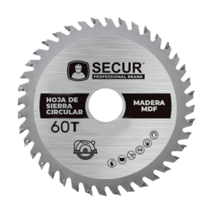 Disco Sierra Corte Madera 10'' Profesional 60 Dientes Secur