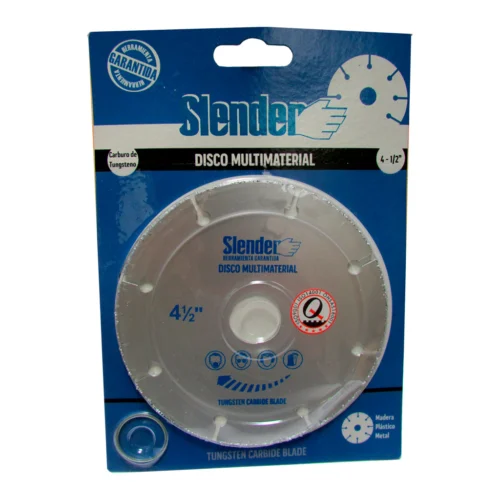 Disco Corte Multimaterial Tungsteno 4 1/2" Slender