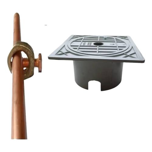 Jabalina Homologada medida 2mts x 5/8" C/Morceto + Caja Registro