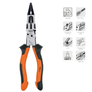 Alicate 8" Multiuso Punta Fina 6en1 1000V Truper