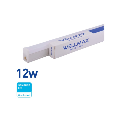 Tubo LED T5 12w (1100Lúm) 90cm Frío Wellmax