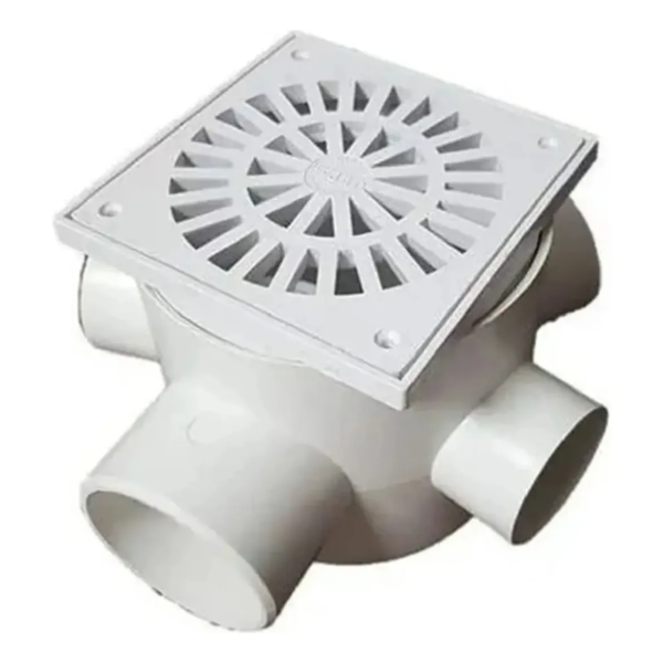 Caja Sifonada para Desague Tapa 10 x 10cm x Salida 50mm