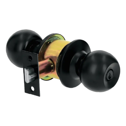 Cerradura Pomo Color Negro 2 Llaves Hermex