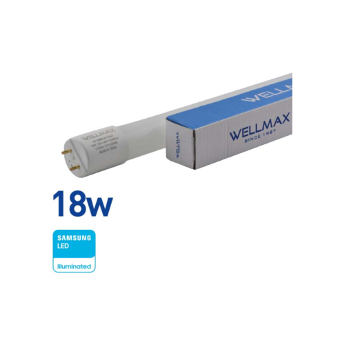 Tubo LED T8 18w (1700Lúm) 120cm Frío WELLMAX