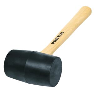 Mazo Martillo de Goma 226grs de Madera Pretul