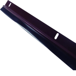 Zócalo Aluminio con goma color Marrón para Puertas 80cm