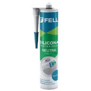 Silicona Neutra Negra Profesional Multiuso Fell