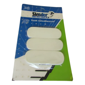Topes Para Puertas Rectangular De Goma 3 Unidades Slender