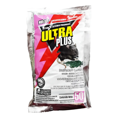 Veneno P/Ratas y Ratones Raticida 50grs Ultra Plus - Imagen 2
